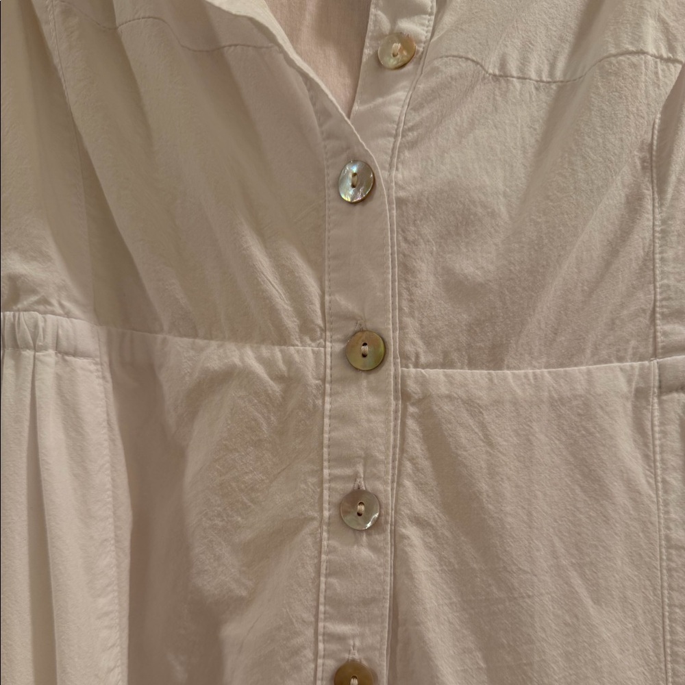 Madewell Button-Front Tiered Midi Dress - Picture 5 of 6